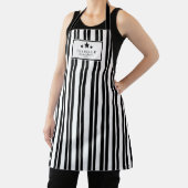 Kitchen Master Black and White Stripes Apron Schürze (InSitu)