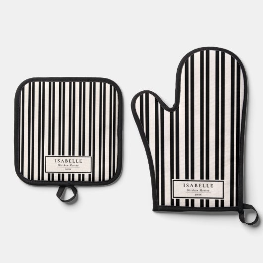 Kitchen Master Ofenhandschuh & Topflappen-Set (Vorderseite)