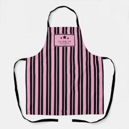 Kitchen Master Stars Black & Pink Apron Schürze
