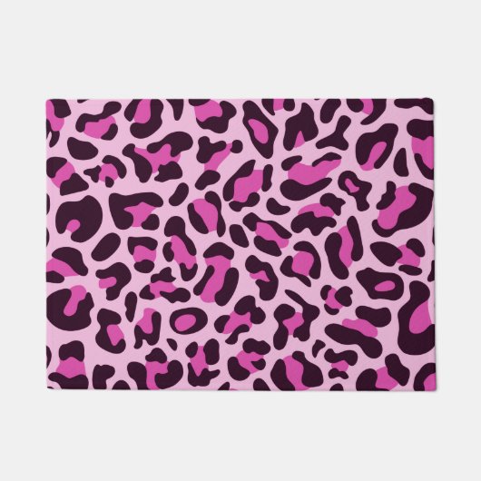 Kitchen Mat Kitchen Floor Mat Pink Leopard Print Fußmatte (Vorderseite)
