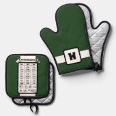 Kitchen Measurement Helper in Forest Ofenhandschuh & Topflappen-Set (Vorderseite/Rückseite)