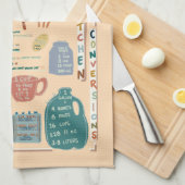 Kitchen Measurements Reference Chart Geschirrtuch (Viertel Falte)