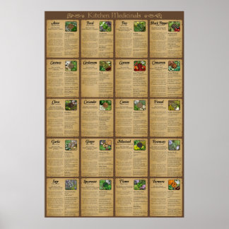 Kitchen Medicinals Poster