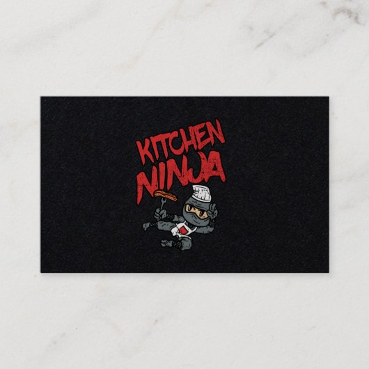Kitchen Ninja Kochen GRILLEN Visitenkarte (Vorderseite)