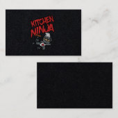 Kitchen Ninja Kochen GRILLEN Visitenkarte (Vorne/Hinten)