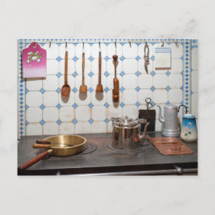 Kitchen of art nouveau postkarte