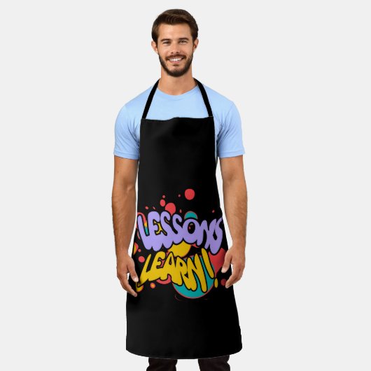KITCHEN PAINT SPLASH LESSONS LEARN APRON SCHÜRZE (Getragen)