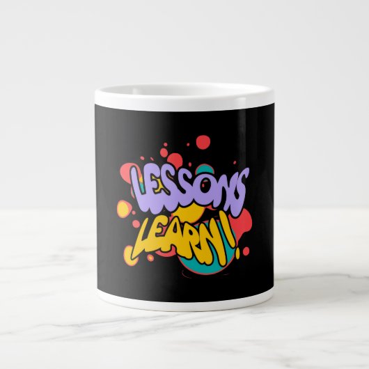 KITCHEN PAINT SPLASH LESSONS LEARN MUG Jumbo-Tasse (Vorderseite)