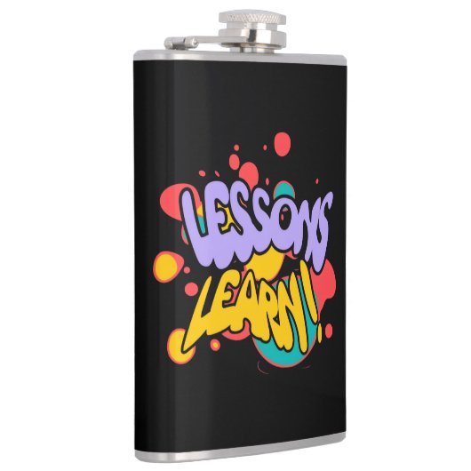 KITCHEN PAINT SPLASH LESSONS VINYL WRAPPED FLASK  FLACHMANN (Rechts)