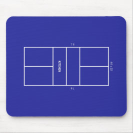 Kitchen Pickleball Court Diagram Mousepad