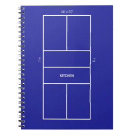 Kitchen Pickleball Court Diagram Notizblock