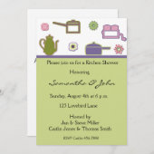 Kitchen Polterabend Einladung (Vorne/Hinten)