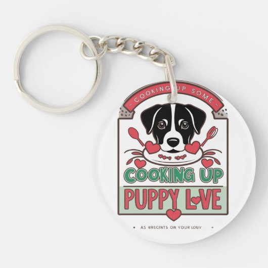 Kitchen Pup Vibes Schlüsselanhänger (Vorderseite)