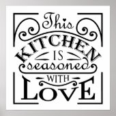Kitchen Quote Design. Poster (Vorne)