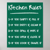 Kitchen regt Trendy Funny Chalkboard Wand Kunst (Vorne)