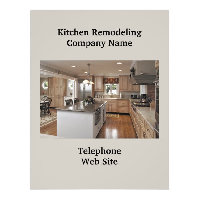 Kitchen Remodeler3 Business Flyer (Vorne)