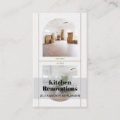 Kitchen Renovations Foto QR Code Visitenkarte (Vorderseite)