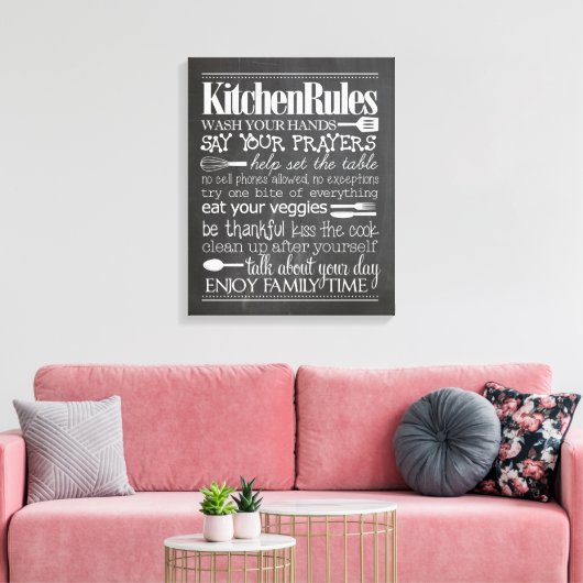 Kitchen Rules Leinwand (Insitu (Wohnzimmer))
