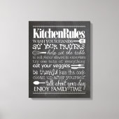 Kitchen Rules Leinwand (Vorderseite)