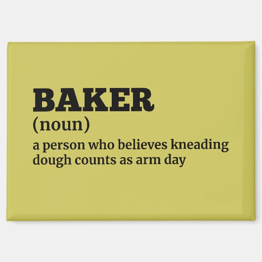 Kitchen Spaß Baker - Definition Magnet (Vorderseite)