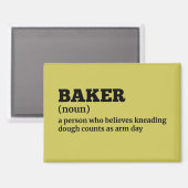 Kitchen Spaß Baker - Definition Magnet (Vorderseite/Rückseite)
