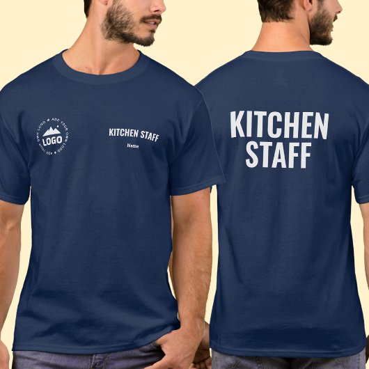 Kitchen Staff T-Shirt Uniform Custom Name Logo
