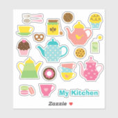 Kitchen Sticker Set (Blatt)