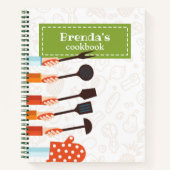 Kitchen Stuff Green Reecipe Spiral Notebook Notizblock (Vorderseite)