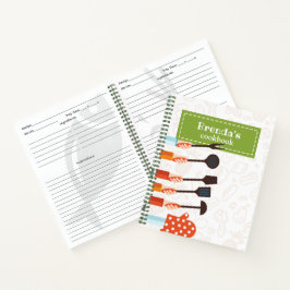 Kitchen Stuff Green Reecipe Spiral Notebook Notizblock