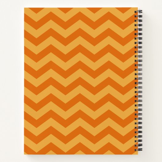 Kitchen Stuff Orange Rezept Spiral Notebook Notizblock (Rückseite)