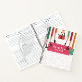 Kitchen Stuff Pink Recipe Spirale Notebook Notizblock (Innenseite)