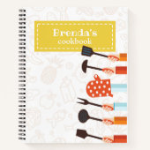 Kitchen Stuff Yellow Recipe Spirale Notebook Notizblock (Vorderseite)