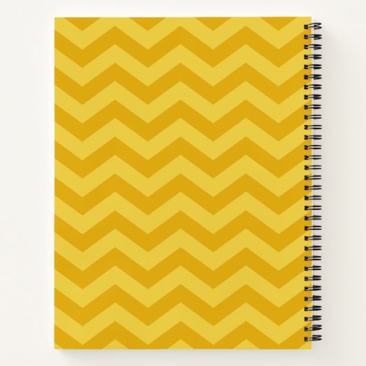 Kitchen Stuff Yellow Recipe Spirale Notebook Notizblock (Rückseite)