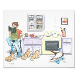 Kitchen Tance Art Print Fotodruck