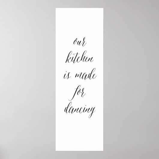 Kitchen Tancing sign 1 Poster (Vorne)