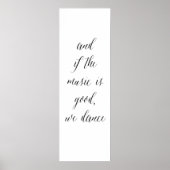 Kitchen Tancing sign 2 Poster (Vorne)