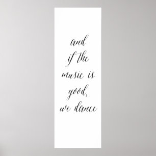 Kitchen Tancing sign 2 Poster