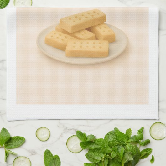 Kitchen Tea Towel | Shortbread  | Made With Love Geschirrtuch (Gefaltet)