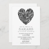 Kitchen Tee Brautparty Party Einladung (Vorne/Hinten)