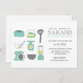 Kitchen Tee Brautparty Party Einladung (Vorne/Hinten)