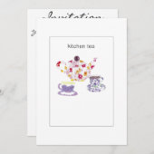 Kitchen Tee Einladung (Vorne/Hinten)