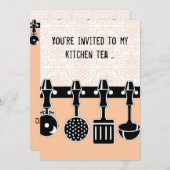 Kitchen Tee Einladung (Vorne/Hinten)