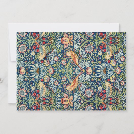 Kitchen Tee William Morris Einladung (Rückseite)