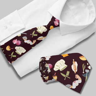 Kitchen Theme Pattern Krawatte