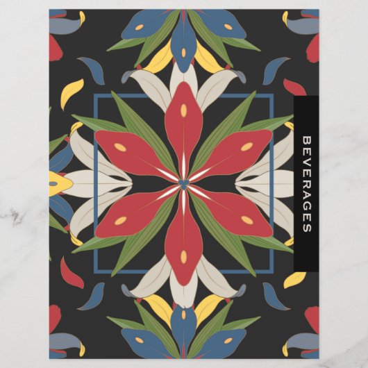 Kitchen Tile Rezept Binder Divider | Getränke (Vorderseite)