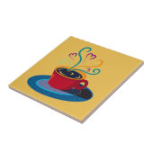 Kitchen Tile Trivet Kaffee Cup Liebe Tee Bar Kriec Fliese (Seite)