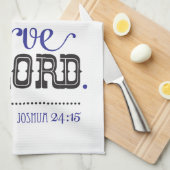 Kitchen Towel Bible Scripture Joshua 24:15 Küchentuch (Viertel Falte)