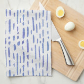 Kitchen Towel - Blue Stripe Pattern Geschirrtuch (Viertel Falte)