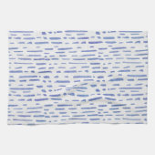 Kitchen Towel - Blue Stripe Pattern Geschirrtuch (Horizontal)