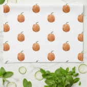 Kitchen Towel - Cute Halloween Pumpkin Pattern Geschirrtuch (Gefaltet)